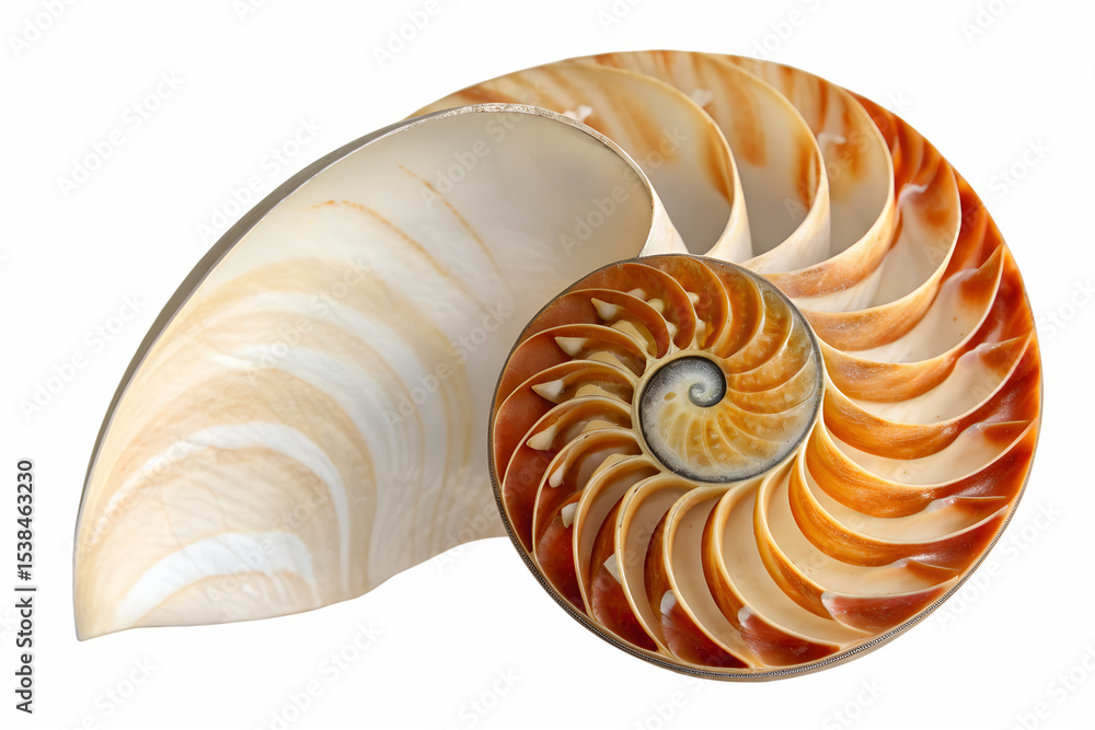 Obraz premium spiral nautilus shell