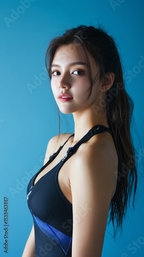 Wallpaper Mural 水泳,美女, 女性, 水着, 美しい, 顔, モデル, 日本, 韓国, アジア Torontodigital.ca