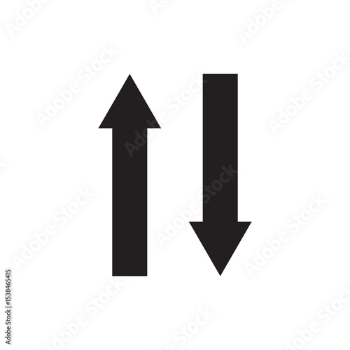 Free Download Up and Down Arrows vector icon isolated on transparent background, Up and Down Arrows transparency logo design  - GFXLoad