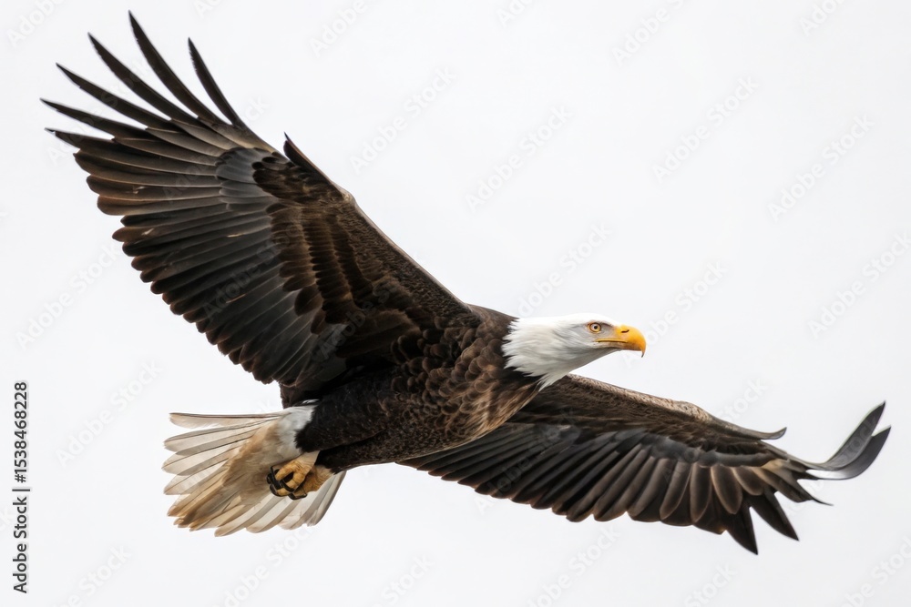 Majestic Bald Eagle in Flight: A Symbol of Freedom and Power Majestic Bald Eagle in Flight: A Symbol of Freedom and Power