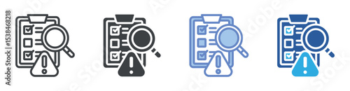 Error Check icon set multiple style collection