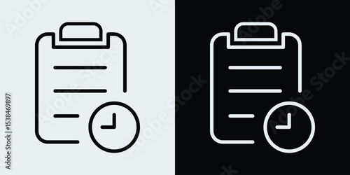 Document or report with clock icon