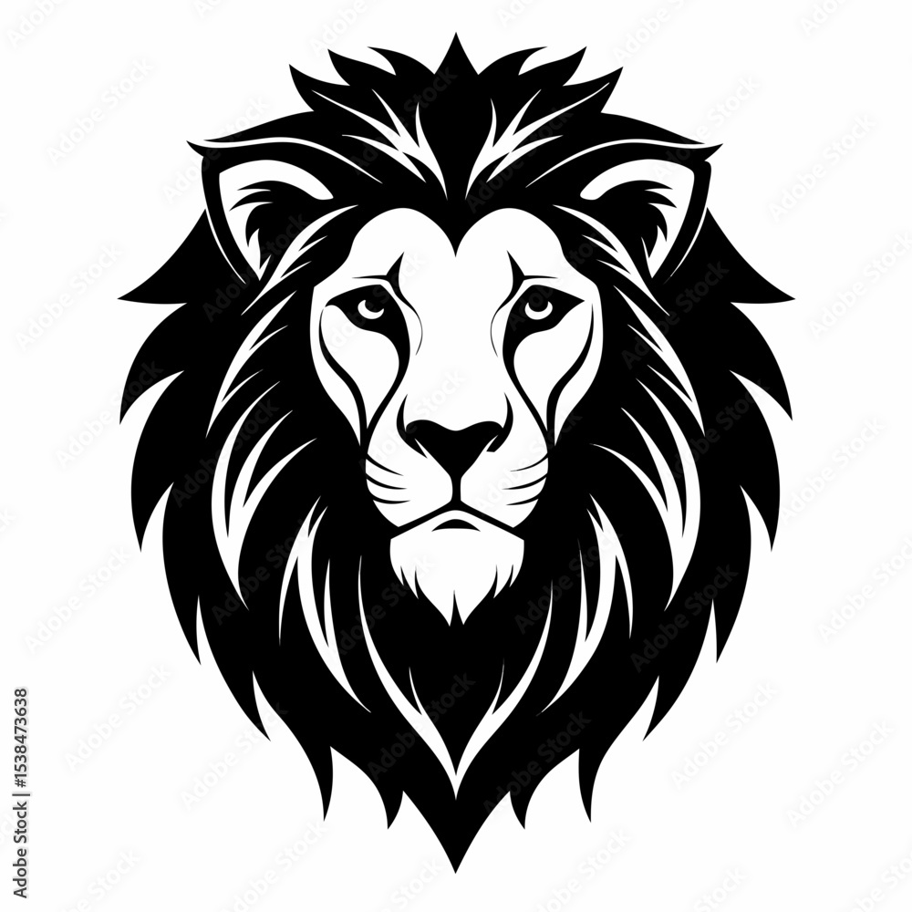 Obraz premium lion vector illustration