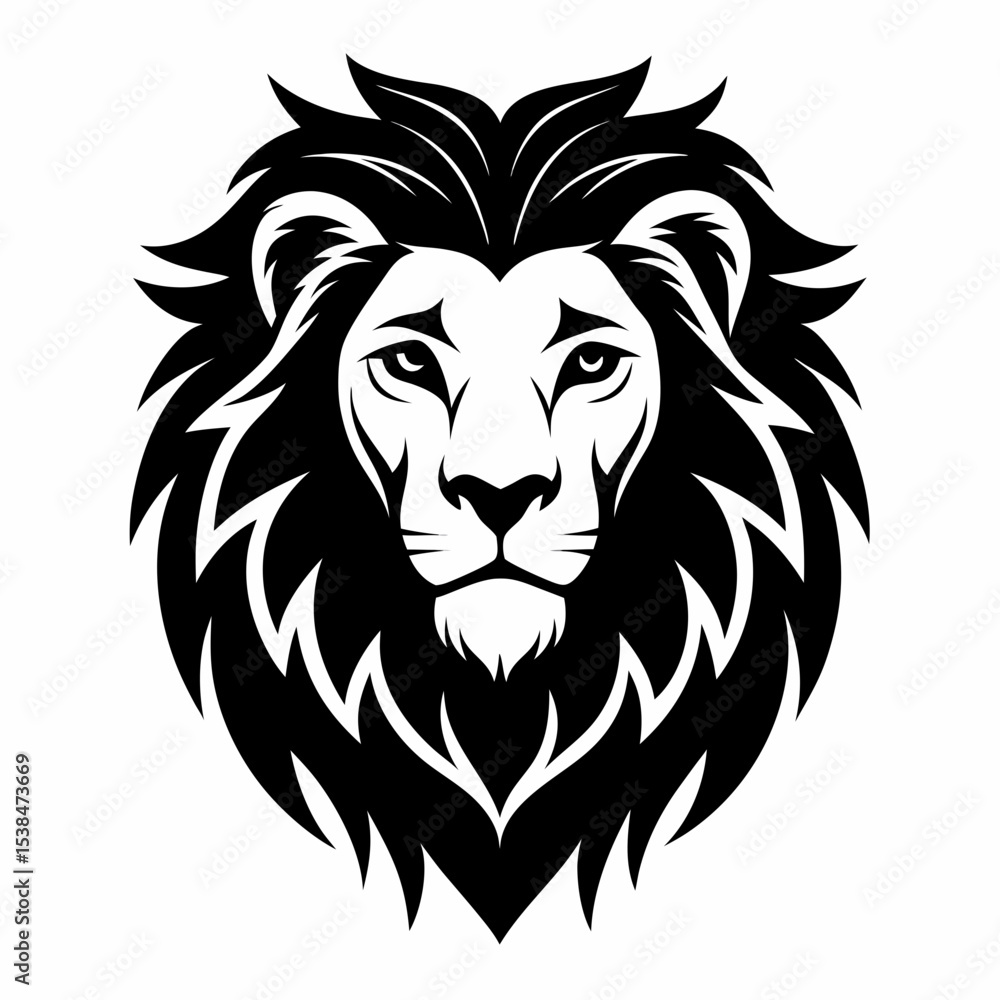 Fototapeta premium lion head vector