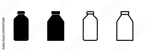 Bottle icon logo design. bottle sign and symbol