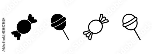 Candy icon logo design. candy sign and symbol.