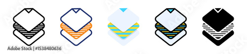 Layers Multiplye Style Icon