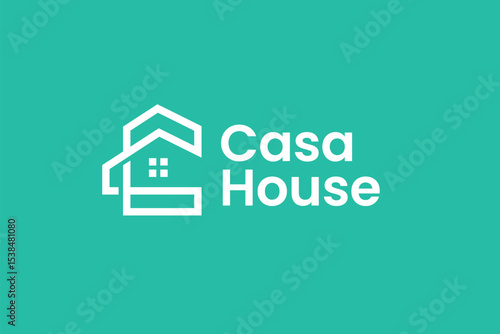Real estate concept: house symbol icon for business