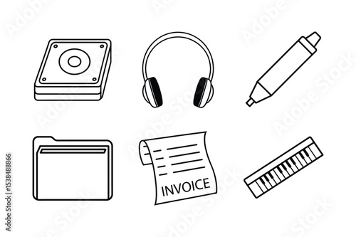 Office and Technology Icon Set Collection Two
