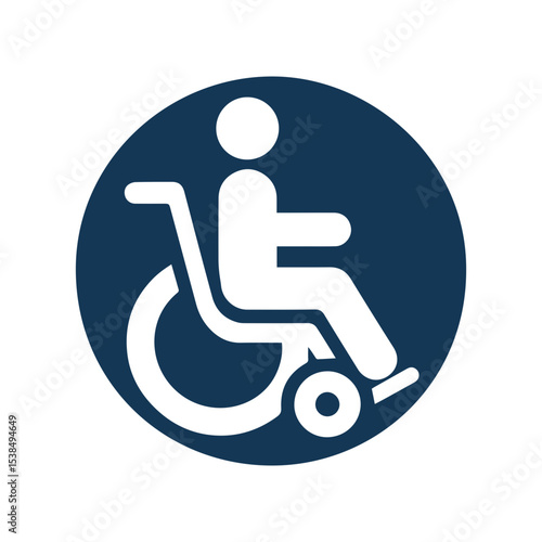 Minimalist Disability wheelchair icon