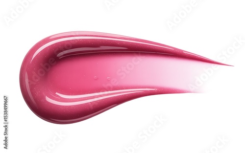 Close-Up Macro Photograph of Glossy Lip Gloss Swatch A Textured Beauty Shot