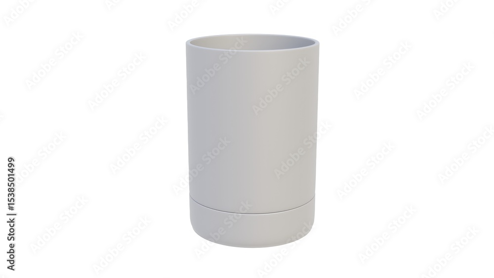 3d render of a flower pot on a light background. 3d render. 3d render of a flower pot on a light background. 3d render.