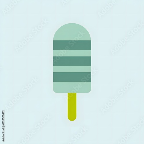 ice cream on green background