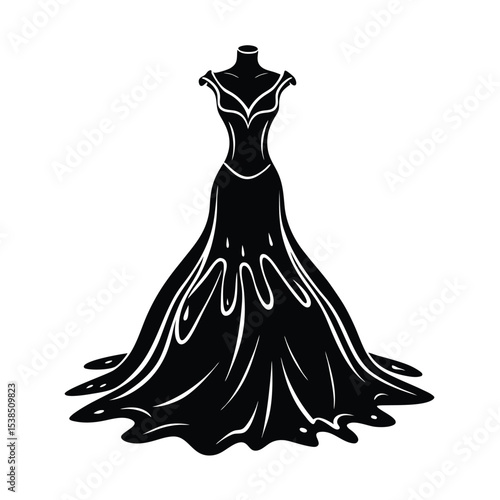 Dress Made of Liquid Sapphire