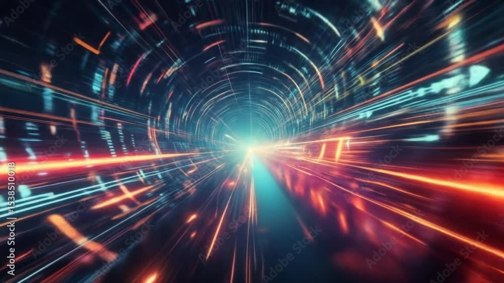 Abstract Speed of Digital Data Transmission Over Fiber Optic Tunnel Background Abstract Speed of Digital Data Transmission Over Fiber Optic Tunnel Background