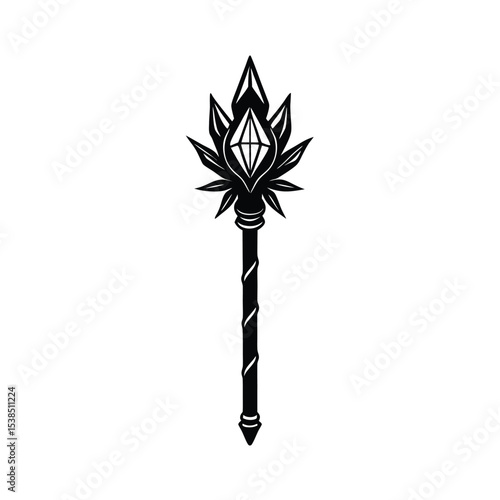 Quartz Staff Used by Forest Wizard