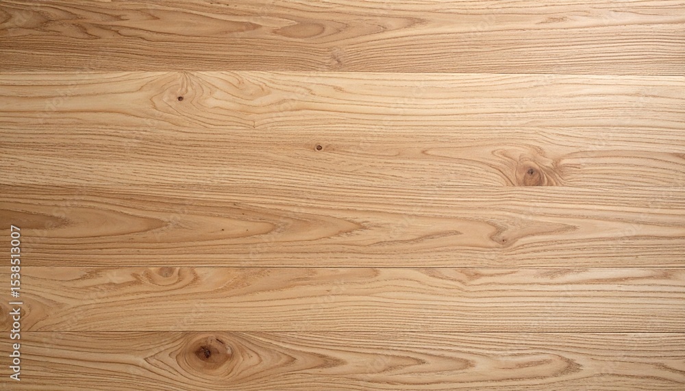Fototapeta premium Light natural ash wood planks with subtle grain pattern