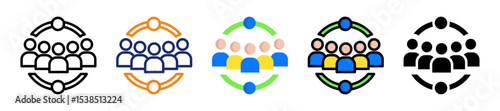 Organization Multyple Style Icon