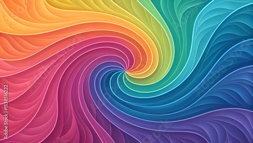 Wallpaper Mural Vibrant rainbow swirl abstract background design Torontodigital.ca