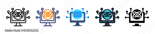 Quantum Computing Multyple Style Icon