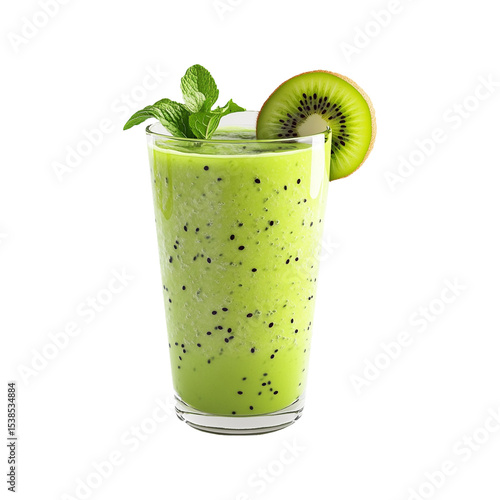 kiwi juice on transparent background