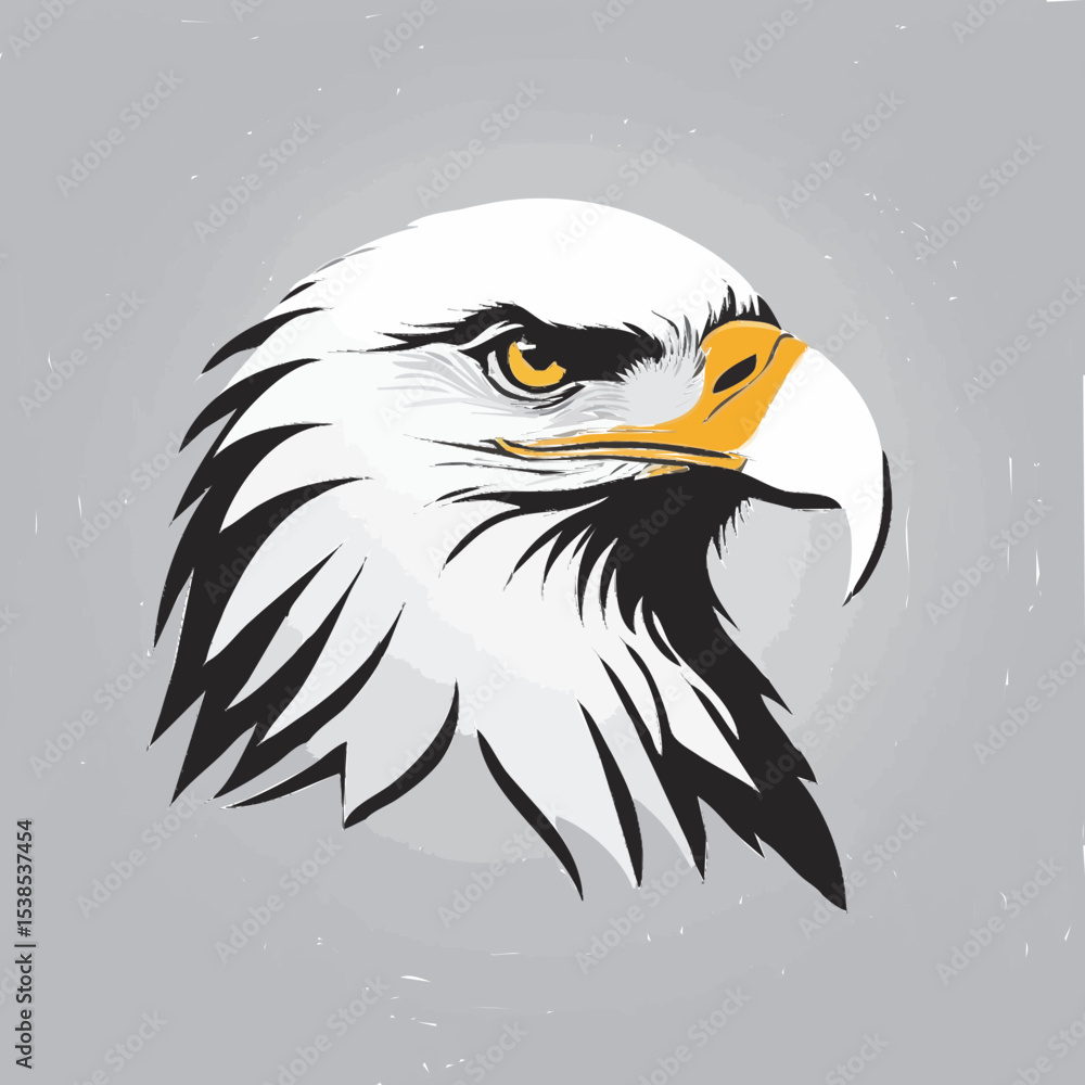 Fototapeta premium bald eagle vector illustration
