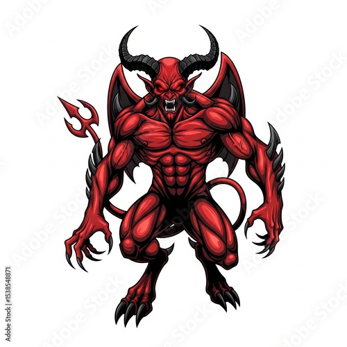 red devil isolated on white