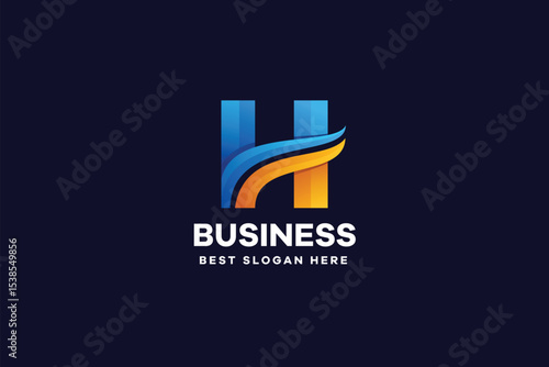 Abstract business logo design vector illustration for company icon concept