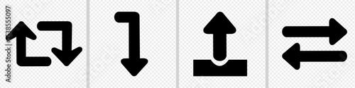 Arrow icon Vector illustration. Black arrows flat icons. arrow vector collection cursor.