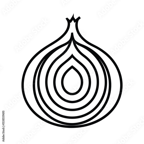 vector onion icon