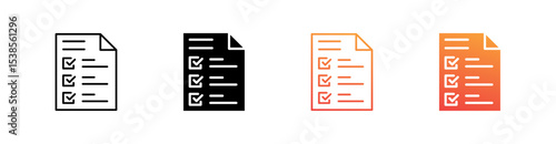 Compliance Multiple Style Icon Set Vector 