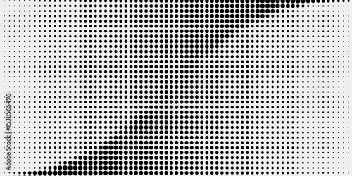 black and white halftone background with plenty of copy space in vector format.