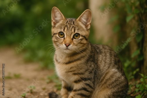 Wallpaper Mural Feline resting in the corner of the room Torontodigital.ca
