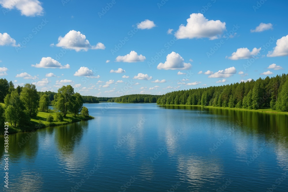 Obraz premium Stunning waterscape with serene surroundings