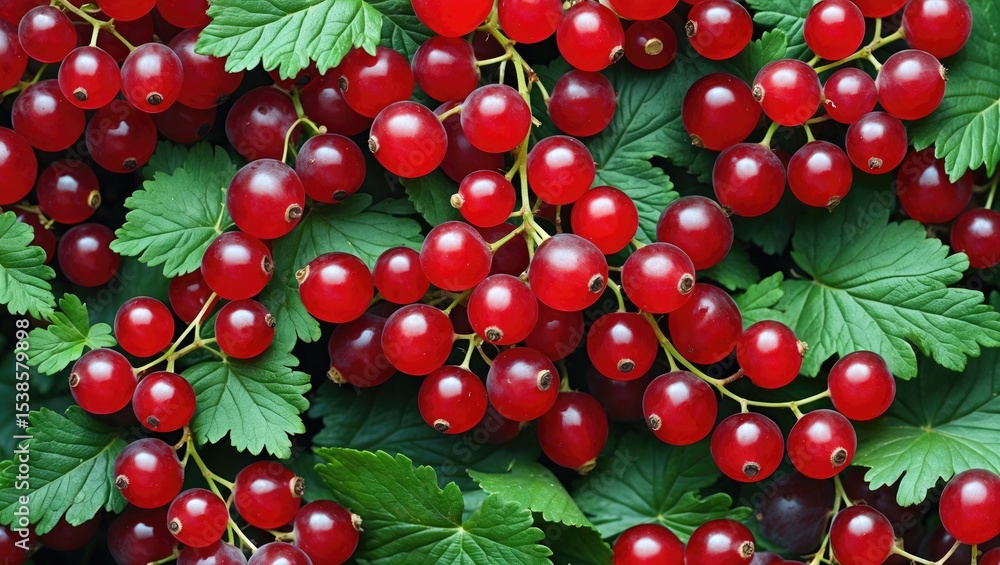 Red Currants on a Natural Background Red Currants on a Natural Background