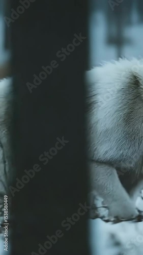 Wallpaper Mural wolf standing in a snow covered forest Torontodigital.ca