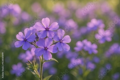 Stunning violet blossoms in springtime