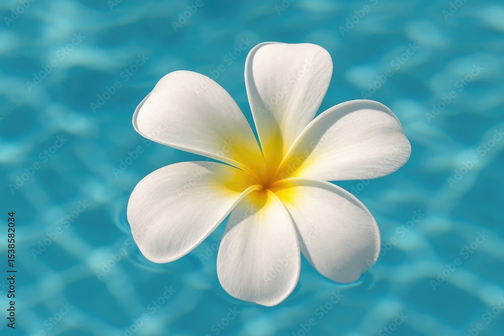 Naklejka premium Gorgeous Blossoms: Frangipani Flowers