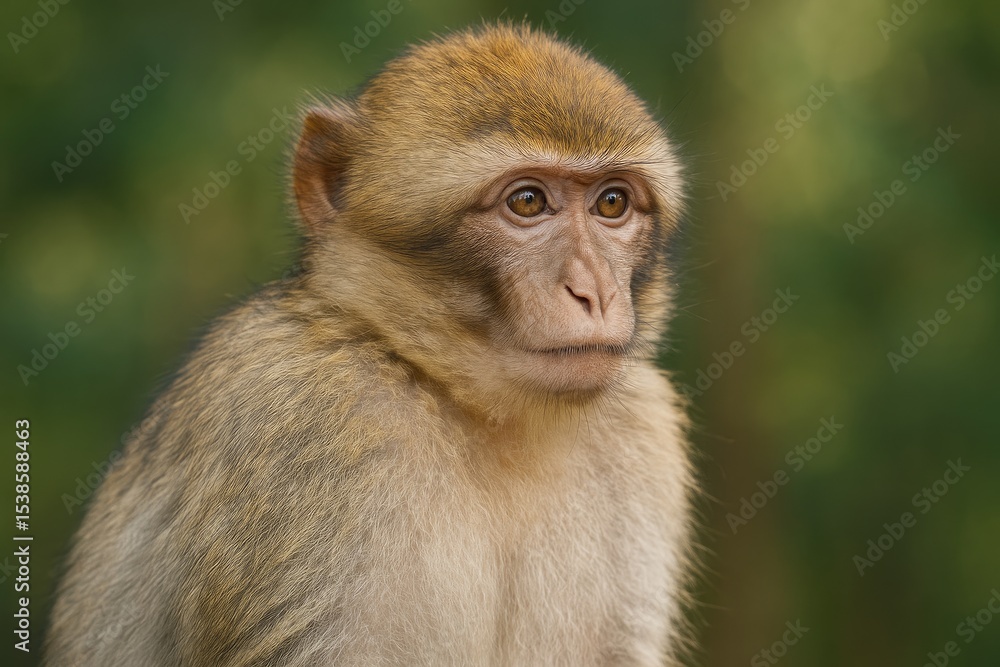 Wild primate from the Berber region Wild primate from the Berber region