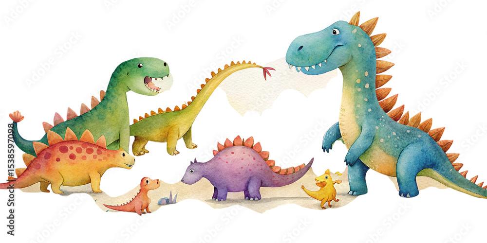 Fototapeta premium Animals Picnic Scene with Food and Cute Characters Illustration Transparent Background