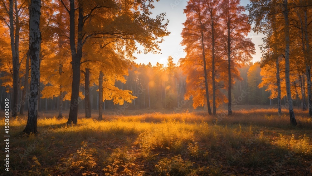 Fall dawn in the Vologda area Fall dawn in the Vologda area