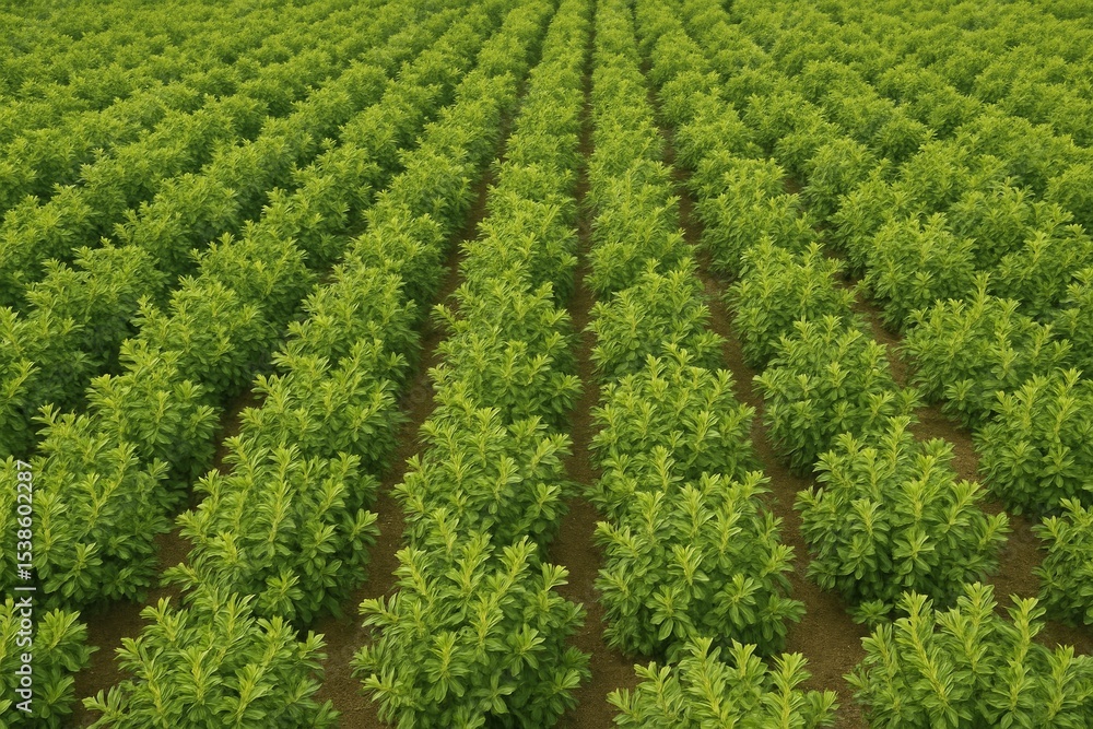 Bird's-eye view of a guava plantation Bird's-eye view of a guava plantation