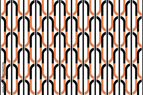 Seamless geometric chain pattern. Vector Illustration.