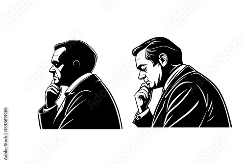 man in depression over thinking, mental health concept man with his head lowered shattering showing mental health issues. Anxiety, depression and mindfulness