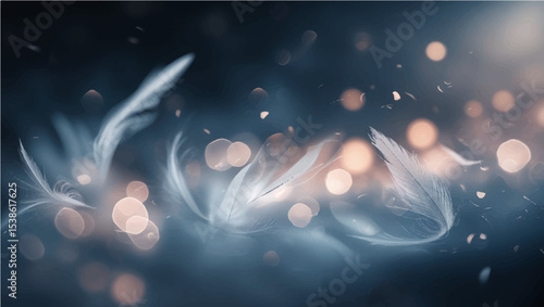 Abstract dark lite Defocused bokeh background 