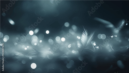 Abstract dark lite Defocused bokeh background 