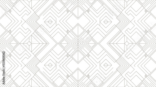 Art deco seamless pattern background geometric lines design vintage style wallpaper textile fashion graphic editable stock vector illustration