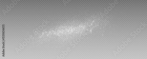 Powder, talc. Flour, sugar and salt texture isolated on transparent background. Dust, spices and seasonings effect, vector png.	
