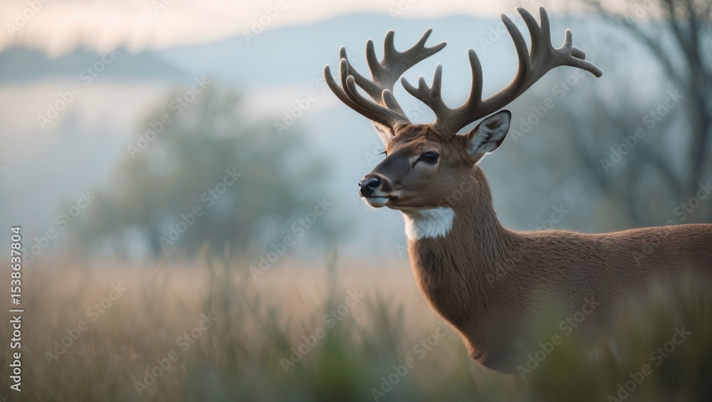 Close-up of a Whitetail Buck Deer with a Large Trophy Antler Rack During Hunting Season Close-up of a Whitetail Buck Deer with a Large Trophy Antler Rack During Hunting Season