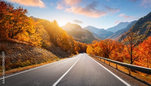 autumn road journey scenic route nature photography vibrant landscapes serene environment captivating viewpoint